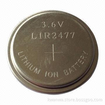 Li-ion Battery, Used for Electric Torches, Relays and MP3, LIR2477